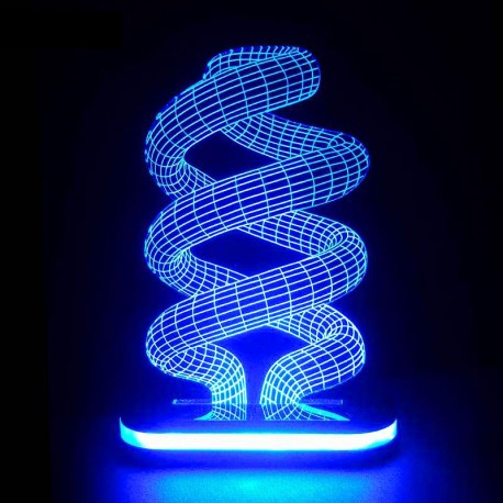 چراغ خواب سه بعدی طرح لامپ کم مصرف کد CHKH-007