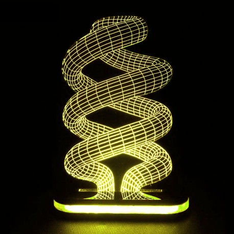 چراغ خواب سه بعدی طرح لامپ کم مصرف کد CHKH-007