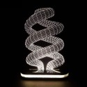 چراغ خواب سه بعدی طرح لامپ کم مصرف کد CHKH-007
