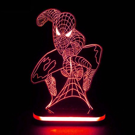 چراغ خواب سه بعدی طرح مرد عنکبوتی کد chkh-010