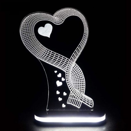 چراغ خواب سه بعدی طرح گل کد chkh-011