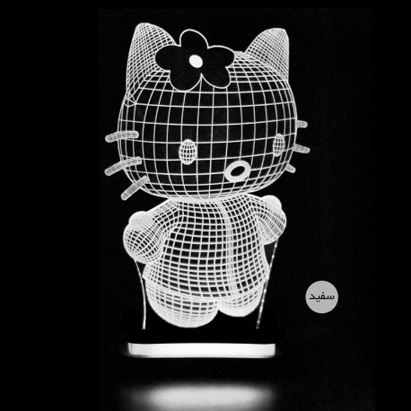 چراغ خواب سه بعدی طرح کیتی کد chkh-009