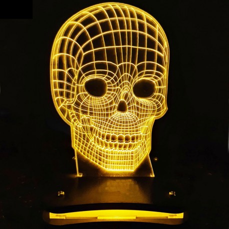 چراغ خواب  سه بعدی طرح اسکلت کد CHKH-0018