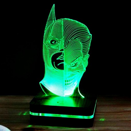 چراغ خواب سه بعدی طرح  بتمن و جوکر کد CHKH-021