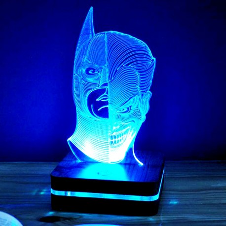 چراغ خواب سه بعدی طرح  بتمن و جوکر کد CHKH-021