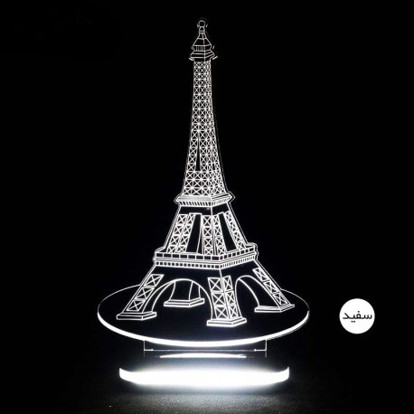 چراغ خواب سه بعدی طرح برج ایفل کد CHKH-022
