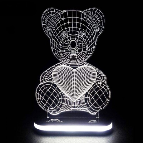 چراغ خواب سه بعدی طرح خرسی کد CHKH-027