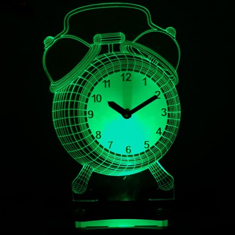 چراغ خواب سه بعدی طرح ساعت کد CHKH-029