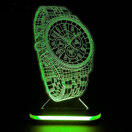 چراغ خواب سه بعدی طرح ساعت مچی کد CHKH-030