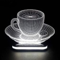 چراغ خواب سه بعدی طرح فنجان کد CHKH-034