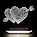 چراغ خواب سه بعدی طرح قلب کد CHKH-035 چراغ خواب سه بعدی طرح قلب کد CHKH-035