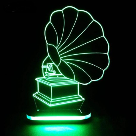 چراغ خواب سه بعدی طرح گرامافون کدCHKH-037