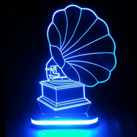 چراغ خواب سه بعدی طرح گرامافون کدCHKH-037