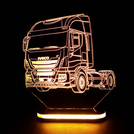 چراغ خواب سه بعدی طرح ماشین IVECO کد CHKH-039