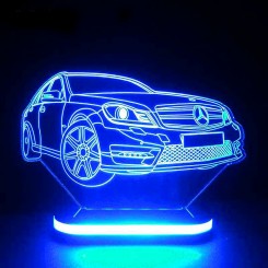 چراغ خواب سه بعدی طرح ماشین بنز کد CHKH-040