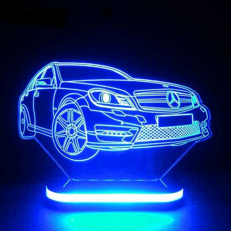 چراغ خواب سه بعدی طرح ماشین بنز کد CHKH-040