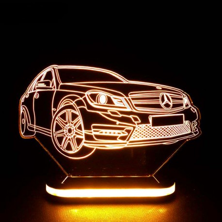 چراغ خواب سه بعدی طرح ماشین بنز کد CHKH-040