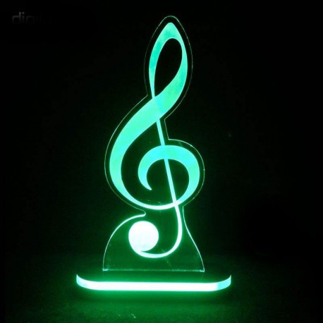 چراغ خواب سه بعدی طرح نت موسیقی کدCHKH-043