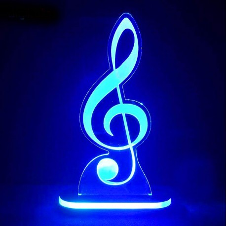 چراغ خواب سه بعدی طرح نت موسیقی کدCHKH-043