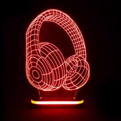 چراغ خواب سه بعدی طرح هدفون کدCHKH-045