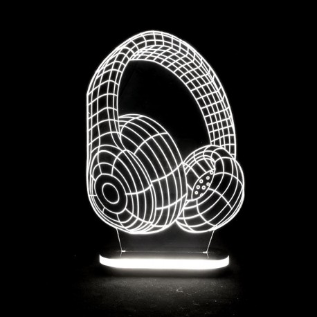چراغ خواب سه بعدی طرح هدفون کدCHKH-045