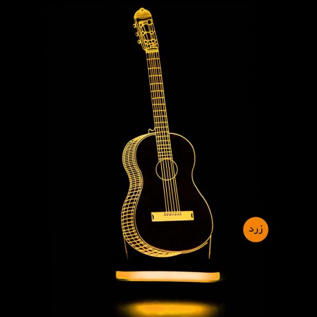 چراغ خواب سه بعدی طرح گیتار کد chkh-008