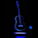 چراغ خواب سه بعدی طرح گیتار کد chkh-008