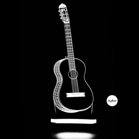 چراغ خواب سه بعدی طرح گیتار کد chkh-008