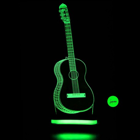 چراغ خواب سه بعدی طرح گیتار کد chkh-008
