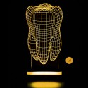 چراغ خواب سه بعدی طرح دندان کد CHKH-0013