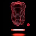 چراغ خواب سه بعدی طرح دندان کد CHKH-0013