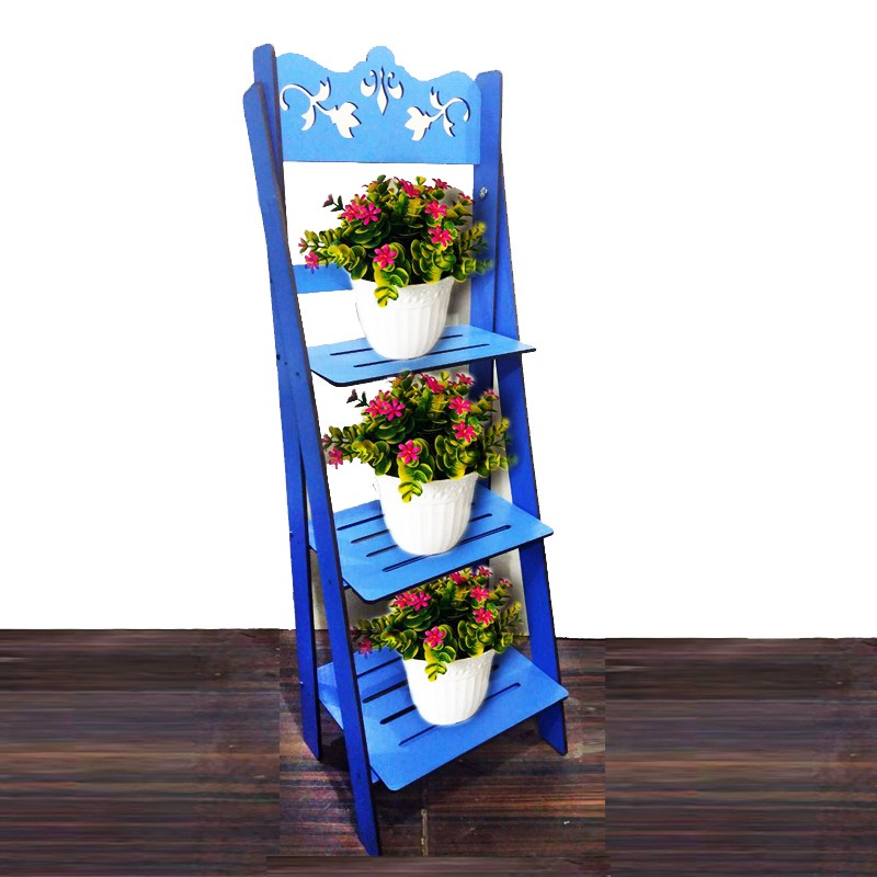 استند گلدان ۳ طبقه پله ای تاجدار جی اچ استور