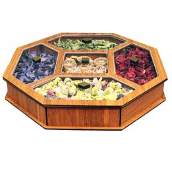 جعبه پذیرایی تناقلات ۸ ضلعی جی اچ استور