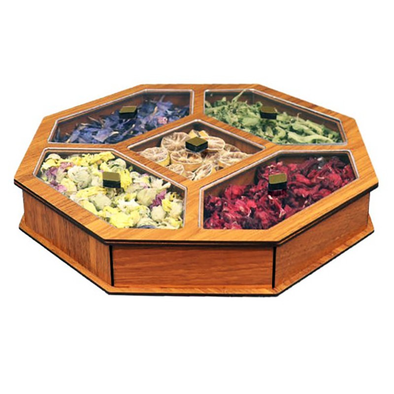 جعبه پذیرایی تناقلات ۸ ضلعی جی اچ استور