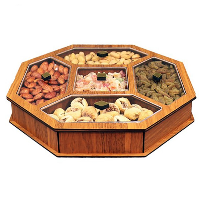 جعبه پذیرایی تناقلات ۸ ضلعی جی اچ استور