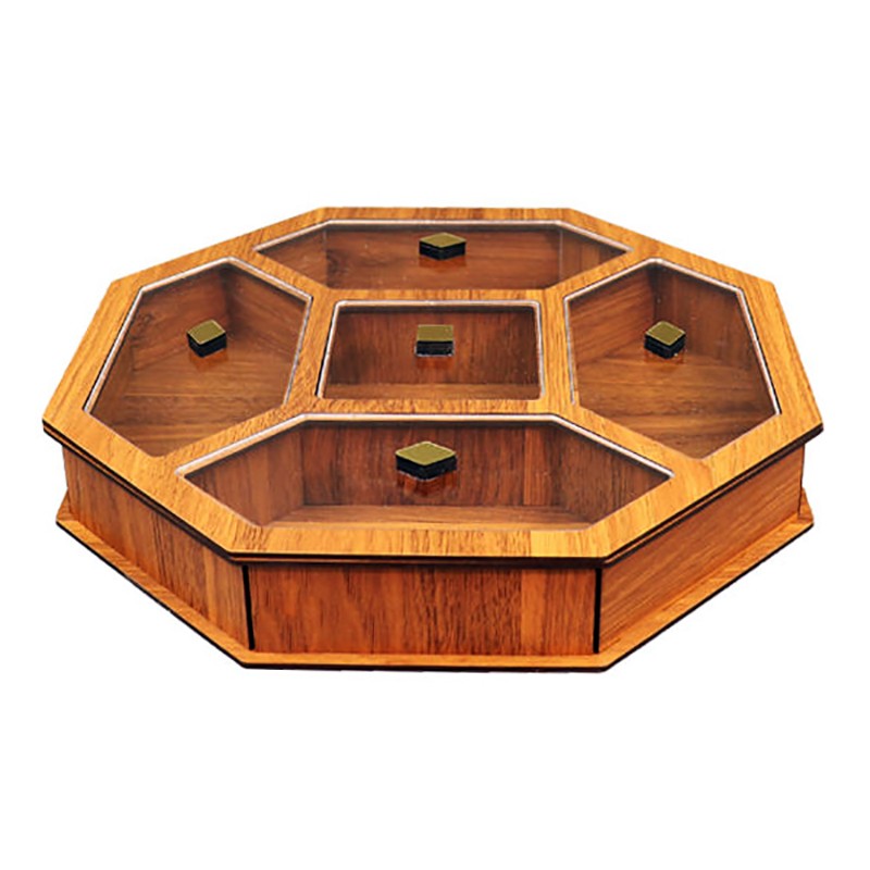 جعبه پذیرایی تناقلات ۸ ضلعی جی اچ استور