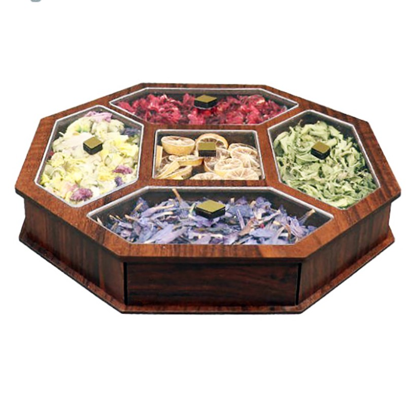 جعبه پذیرایی تناقلات ۸ ضلعی جی اچ استور