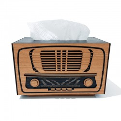 جعبه دستمال کاغذی طرح رادیو قدیمی