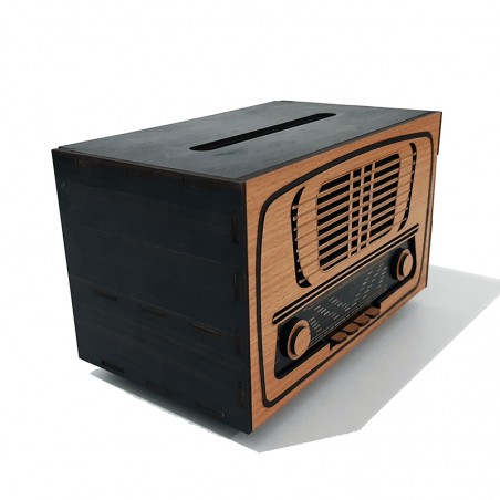 جعبه دستمال کاغذی طرح رادیو قدیمی