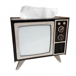 جعبه دستمال کاغذی جی اچ استور طرح تلویزیون