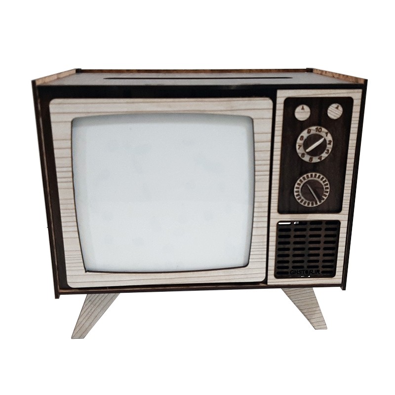 جعبه دستمال کاغذی جی اچ استور طرح تلویزیون