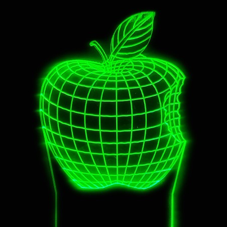 چراغ خواب سه بعدی طرح سیب اپل