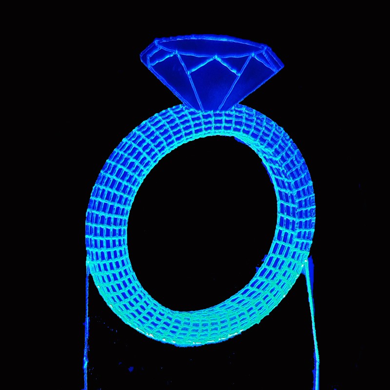 چراغ خواب  شیک طرح انگشتر الماس