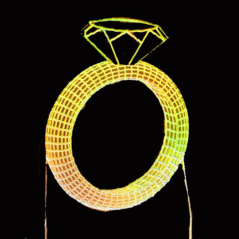 چراغ خواب  شیک طرح انگشتر الماس