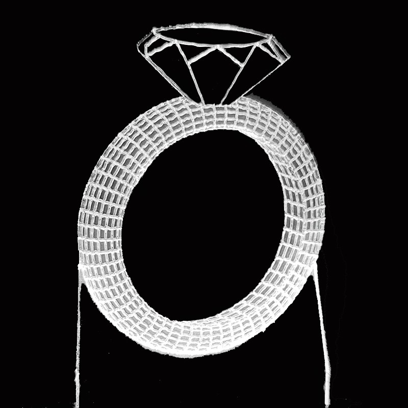 چراغ خواب  شیک طرح انگشتر الماس