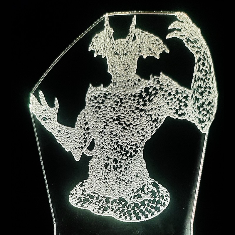 چراغ خواب 3 بعدی شیک طرح اژدها