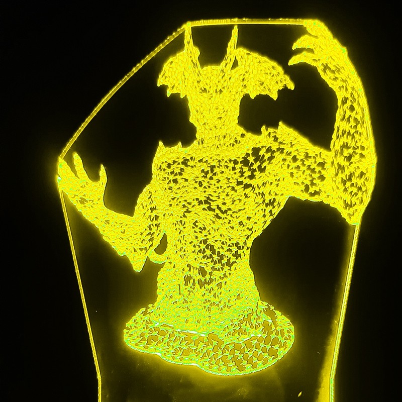 چراغ خواب 3 بعدی شیک طرح اژدها