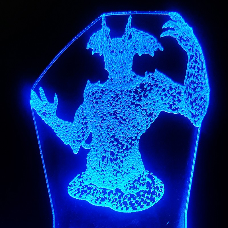 چراغ خواب 3 بعدی شیک طرح اژدها