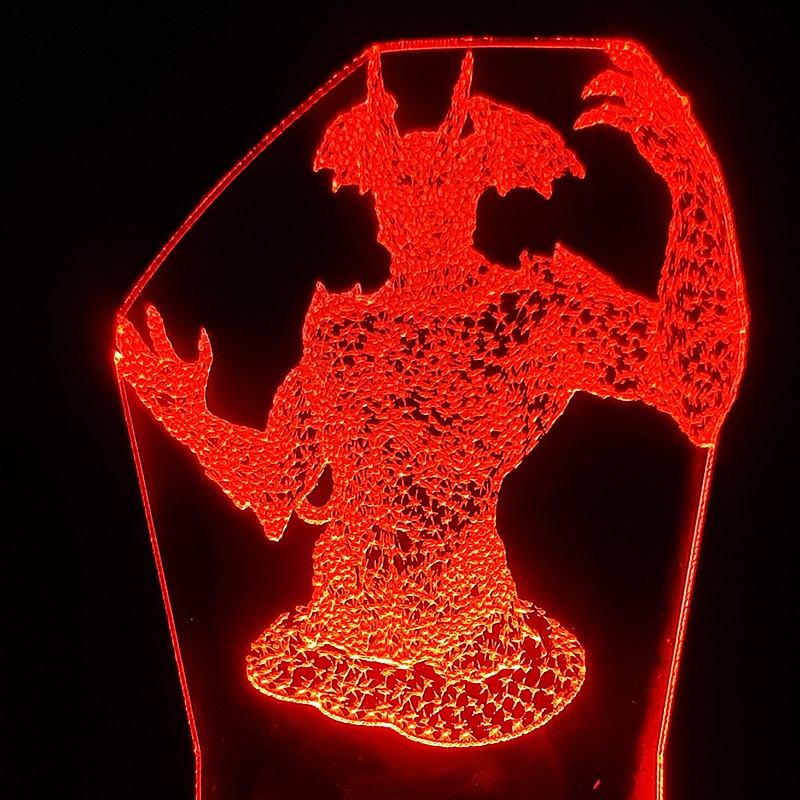 چراغ خواب 3 بعدی شیک طرح اژدها