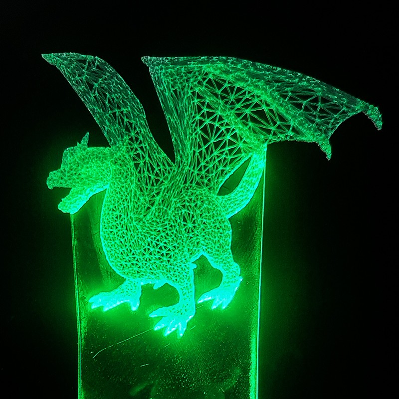 چراغ خواب 3 بعدی طرح اژدها